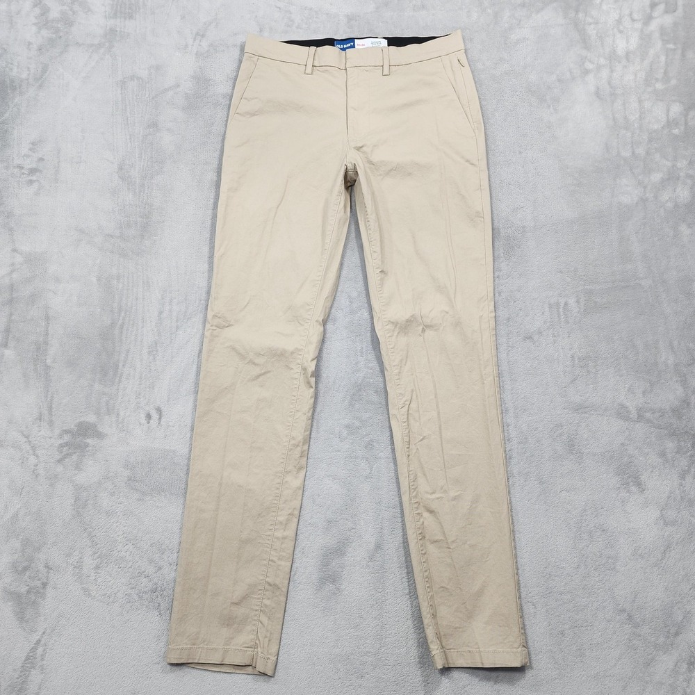 Old Navy Pants Mens 30x34 Beige Ultimate Tech Slim Quick Dry Chino Stretch Flex